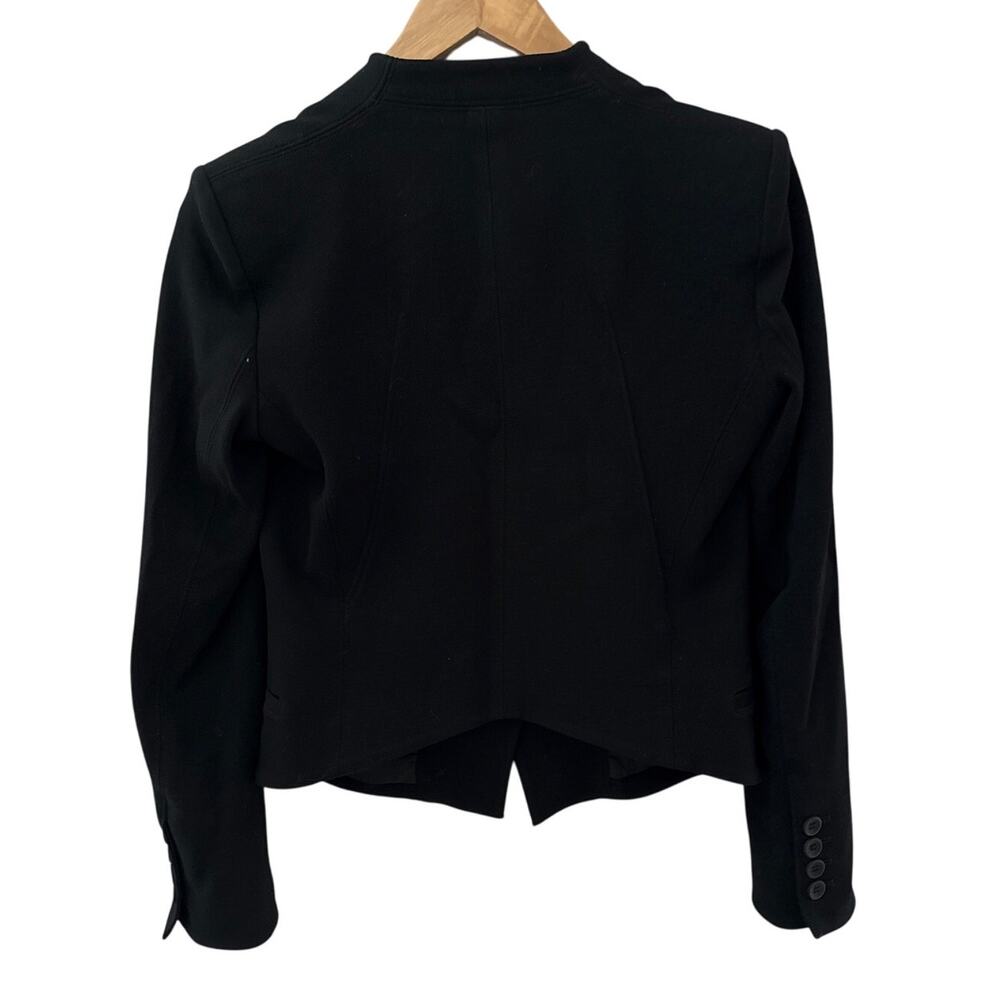 HELMUT by Helmut Single Button Cropped Blazer Jet Black Size‎ Small - Picture 3 of 12